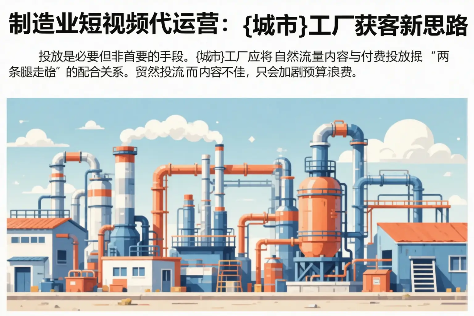 制造业短视频代运营:颍东工厂获客新思路